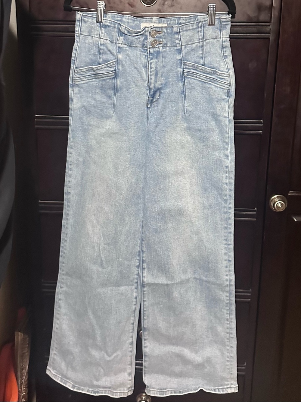 High-Rise Light Blue Bootcut Jeans for Women